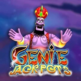 Jackpots logo of Genie Jackpots from Blueprint Gaming at Spinstein Casino